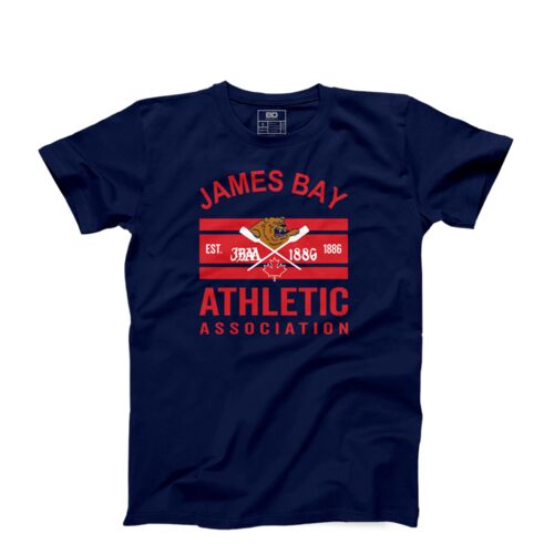 James Bay Athletic Association Adult Tripple Deke T-shirt  Navy Thumbnail