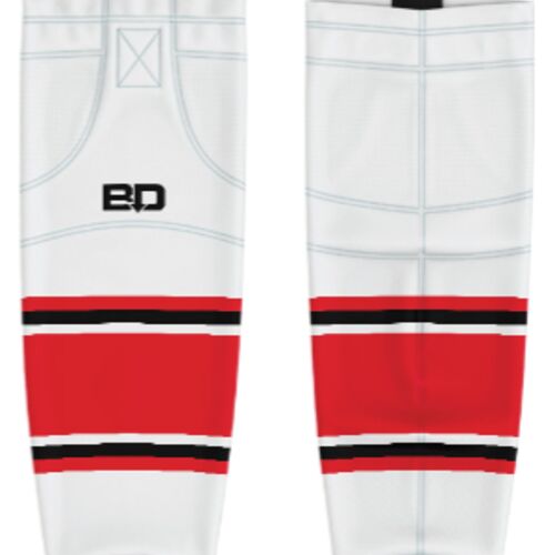 Jr. Inferno-GHC-Sublimated Hockey Socks - A1-White - Adult Thumbnail